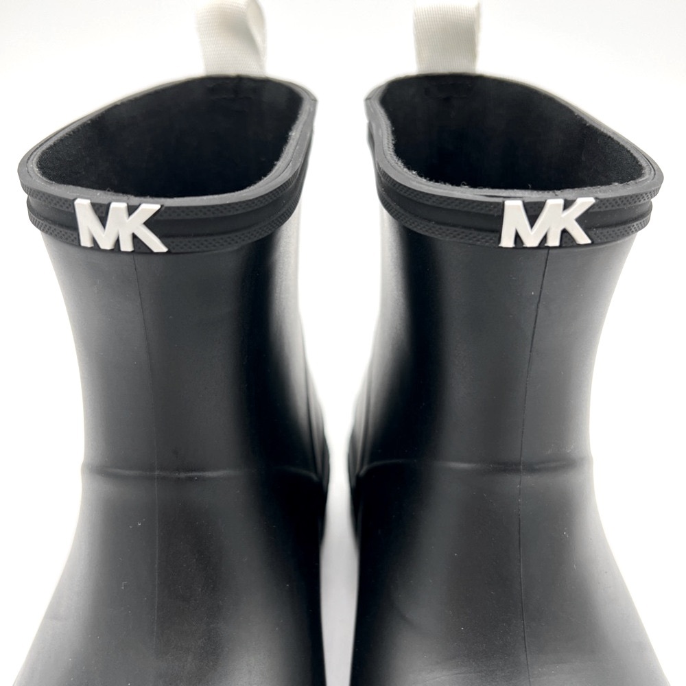 Michael Kors Black Ankle Rain Bootie Rubber Boots 6 NWT - Picture 6 of 11